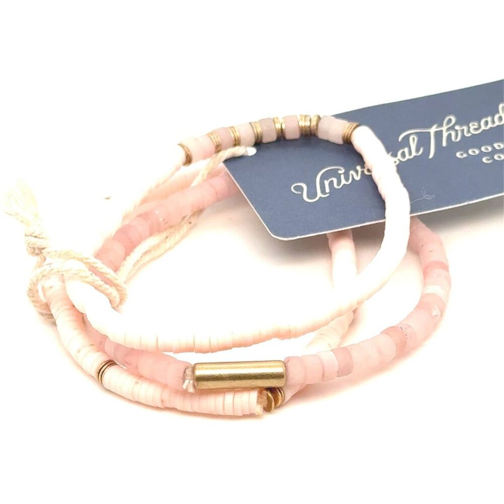3‎ Pink Universal Thread Bracelets